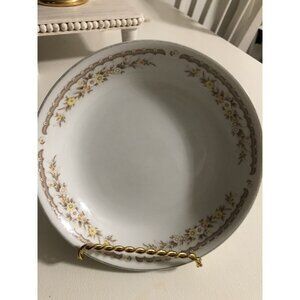 Ekco Internacional Fina China Floral Design Soup Plate